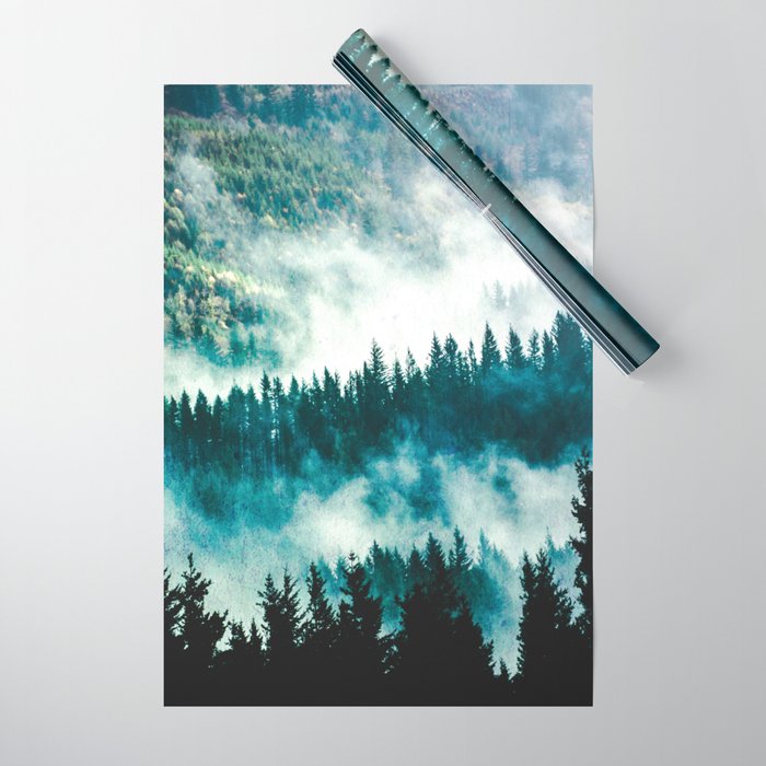 Adventure Forest IV - Pacific Northwest Wanderlust Wrapping Paper Gallery Image 1