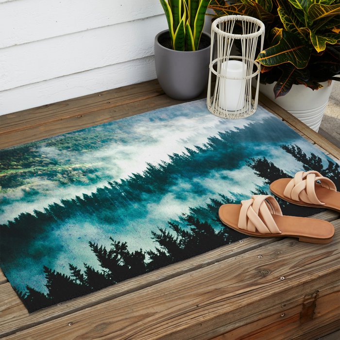 Adventure Forest IV - Pacific Northwest Wanderlust Outdoor Rug Gallery Image 2