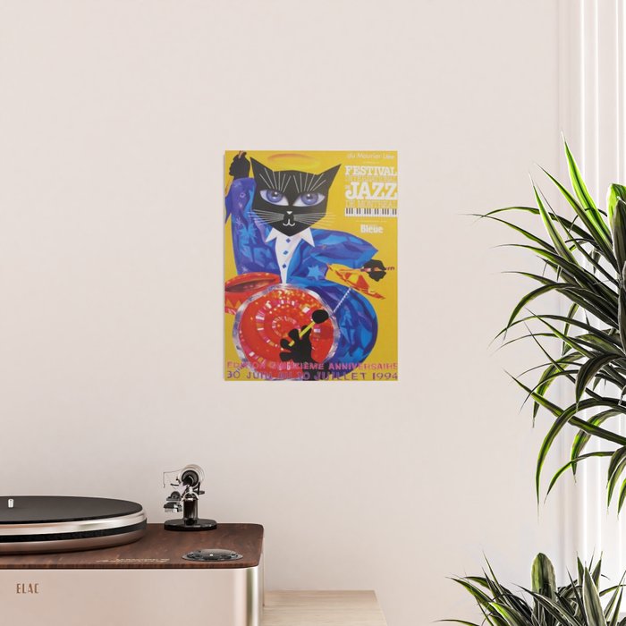 1994 Montreal Jazz Festival Cool Cat Poster No. 3 Gig Advertisement Poster Gallery Image 2