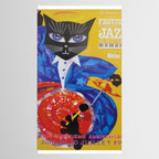 1994 Montreal Jazz Festival Cool Cat Poster No. 3 Gig Advertisement Tablecloth Gallery Image 2