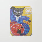1994 Montreal Jazz Festival Cool Cat Poster No. 3 Gig Advertisement Bath Mat Gallery Image 1