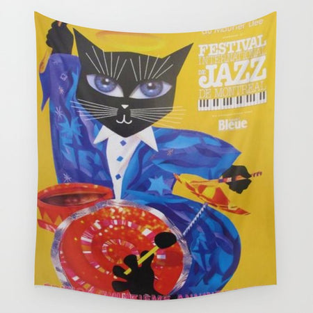 1994 Montreal Jazz Festival Cool Cat Poster No. 3 Gig
