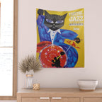 1994 Montreal Jazz Festival Cool Cat Poster No. 3 Gig Advertisement Wall Tapestry Gallery Image 2