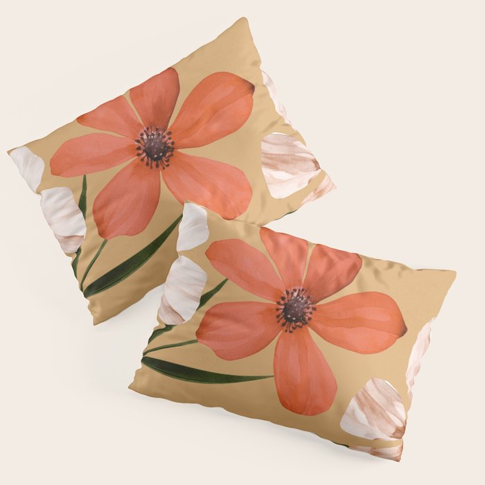 Pastel Petal Symphony Pillow Sham Gallery Image 1