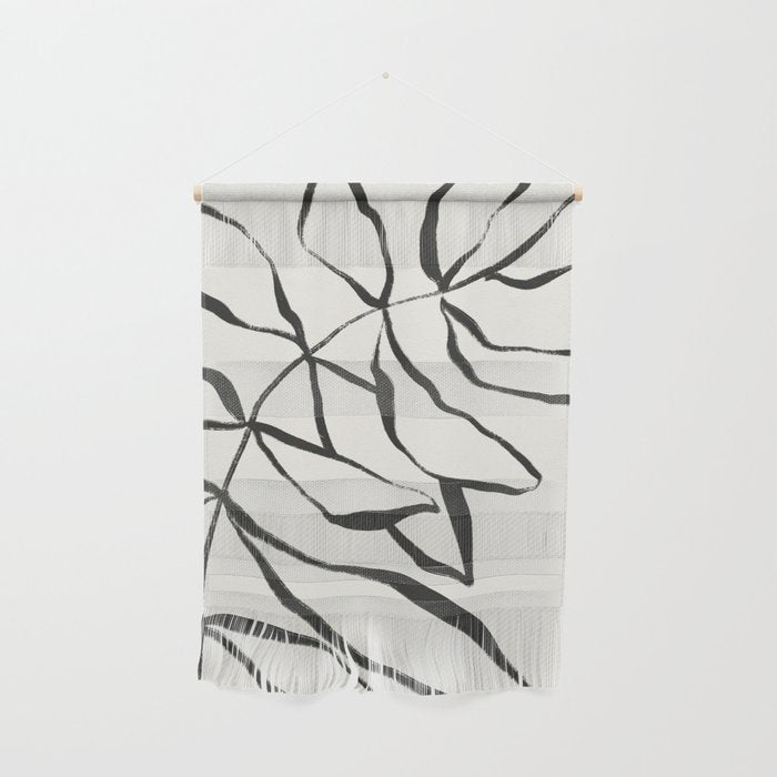 Minimal Line Leaves #1 Wall Hanging Gallery Image 1
