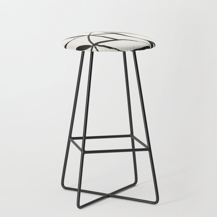 Minimal Line Leaves #1 Stool Gallery Image 1