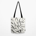 Minimal Line Leaves #1 Tote Bag Gallery Image 2