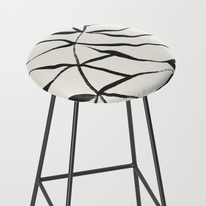 Minimal Line Leaves #1 Stool Gallery Image 2