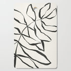 Minimal Line Leaves #1 Cutting Board Gallery Image 1