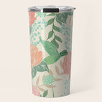Victorian Garden with Hummingbird Travel Mug Gallery Image 1