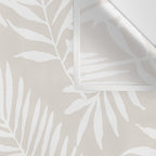 Tropical Palm Leaves - Palm Leaf Pattern - Sandy Beige Wall Tapestry Gallery Image 3