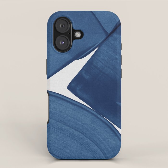 Modern Painting Blue II, Blue Abstract iPhone Case Gallery Image 1