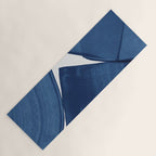 Modern Painting Blue II, Blue Abstract Yoga Mat Gallery Image 1