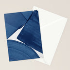 Modern Painting Blue II, Blue Abstract Stationery Card Gallery Image 2
