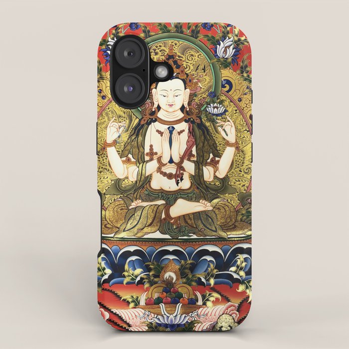 Chenrezig Bodhisattva Tibetan Buddha iPhone Case Gallery Image 1