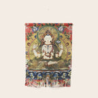 Chenrezig Bodhisattva Tibetan Buddha Wall Hanging Gallery Image 1