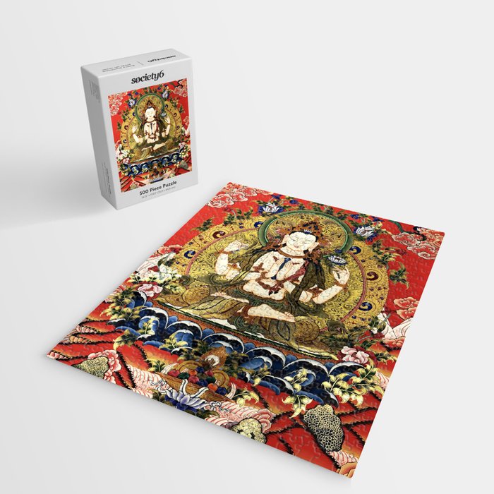 Chenrezig Bodhisattva Tibetan Buddha Jigsaw Puzzle Gallery Image 2