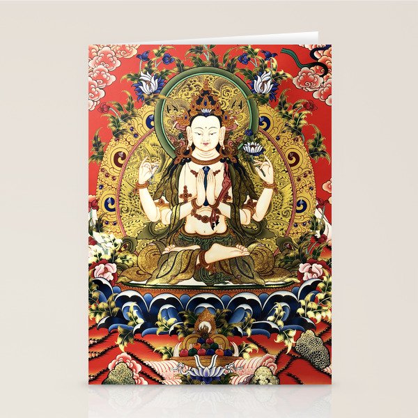 Chenrezig Bodhisattva Tibetan Buddha Stationery Card Gallery Image 2