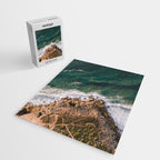 Ericeira from above | Coastal ocean drone photography print | Travel wall art Portugal Jigsaw Puzzle Gallery Image 2