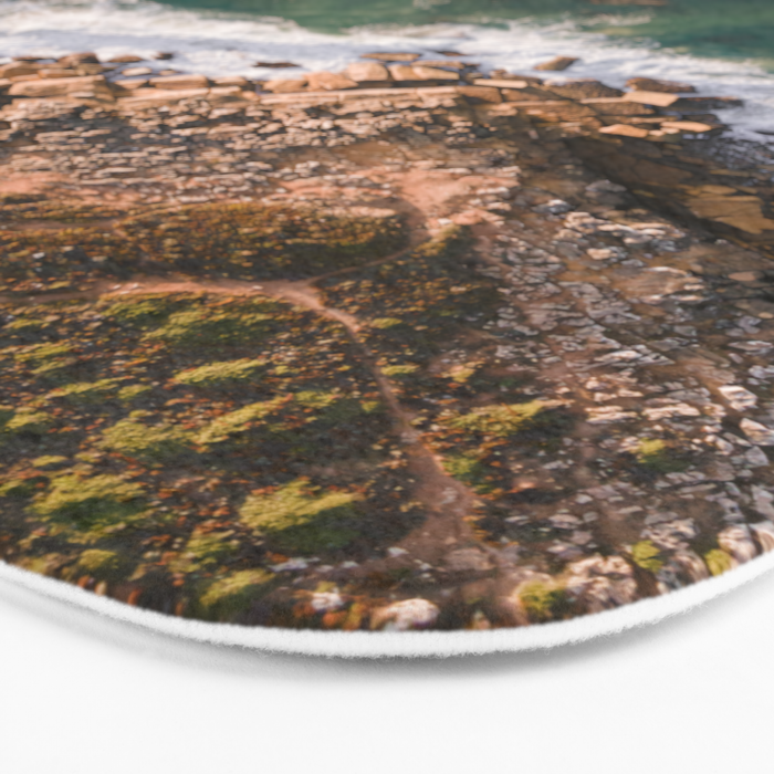 Ericeira from above | Coastal ocean drone photography print | Travel wall art Portugal Bath Mat Gallery Image 3