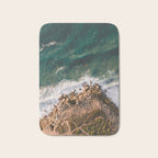 Ericeira from above | Coastal ocean drone photography print | Travel wall art Portugal Bath Mat Gallery Image 1