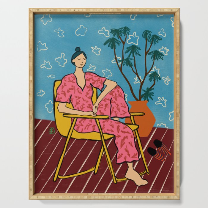 PLANT LADY AT HOME Serving Tray Gallery Image 1