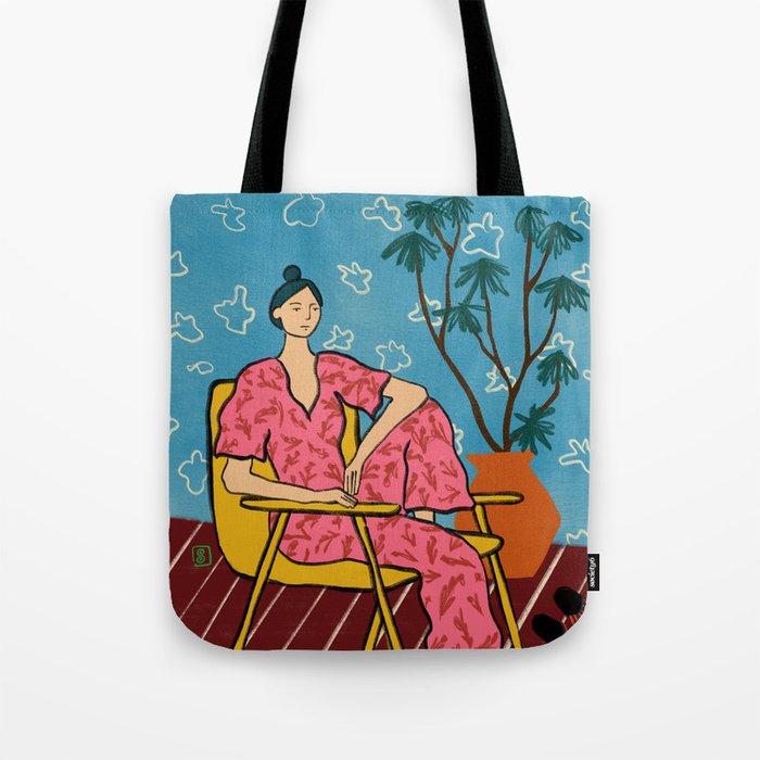 PLANT LADY AT HOME Tote Bag Gallery Image 1