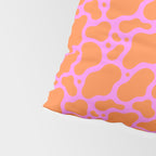 Abstract pink cow print shape pattern Pillow Sham Gallery Image 4
