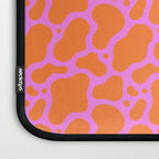 Abstract pink cow print shape pattern Laptop Sleeve Gallery Image 3