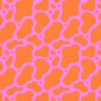 Abstract pink cow print shape pattern Coffee Mug Gallery Image 2
