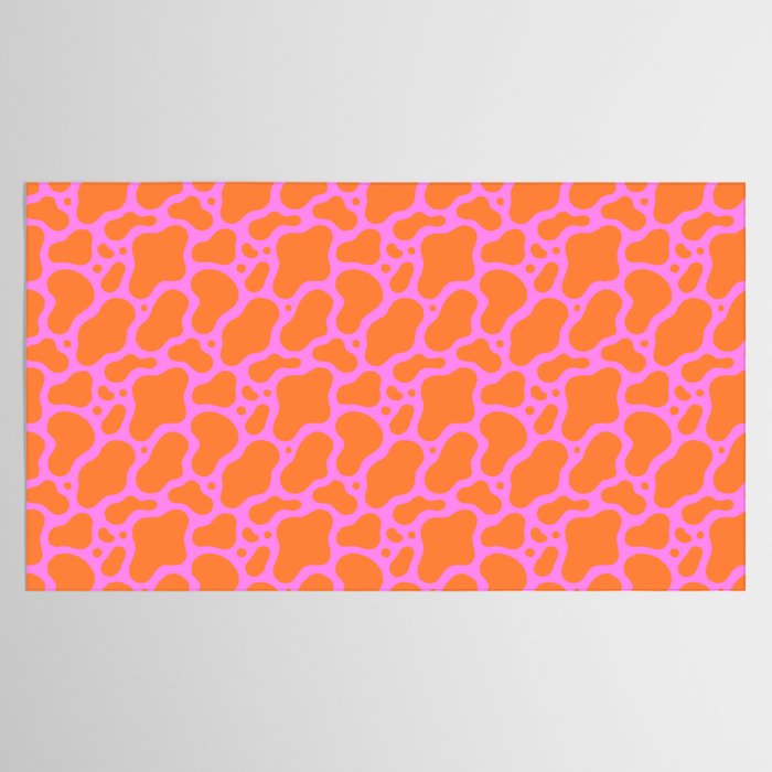 Abstract pink cow print shape pattern Tablecloth Gallery Image 2