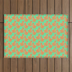 Happy Golden Retriever Outdoor Rug Gallery Image 1