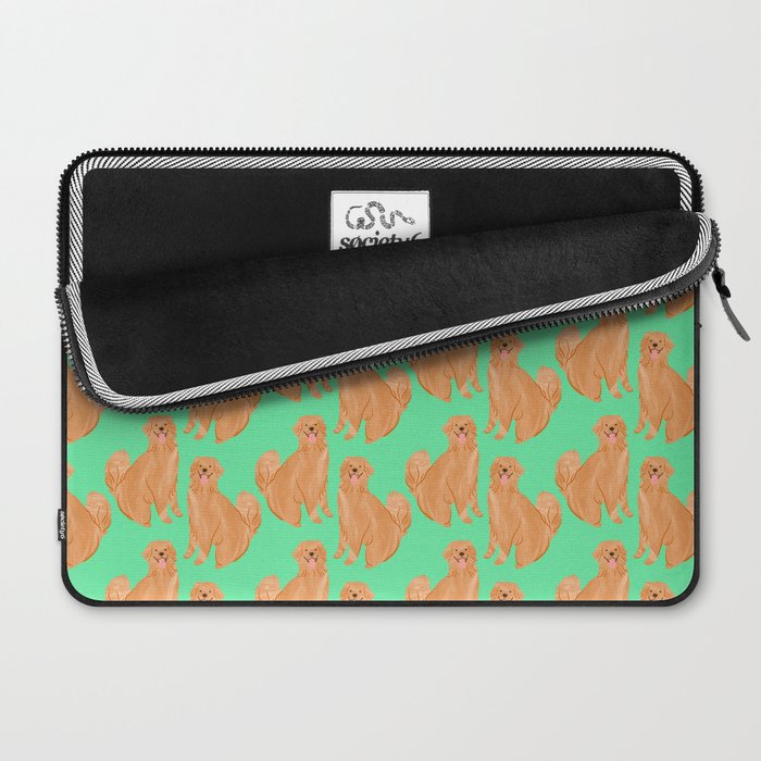 Happy Golden Retriever Laptop Sleeve Gallery Image 2