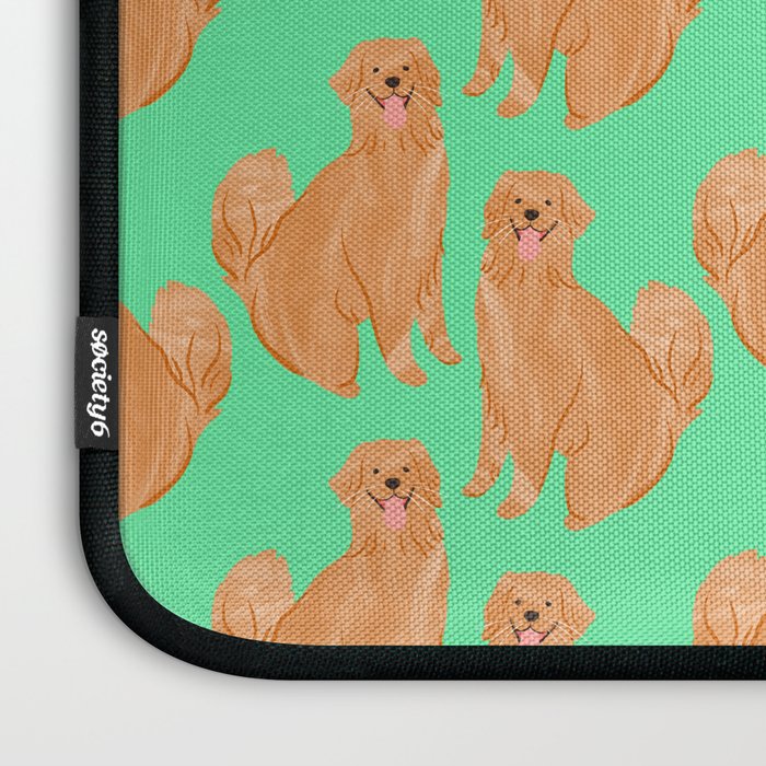 Happy Golden Retriever Laptop Sleeve Gallery Image 3