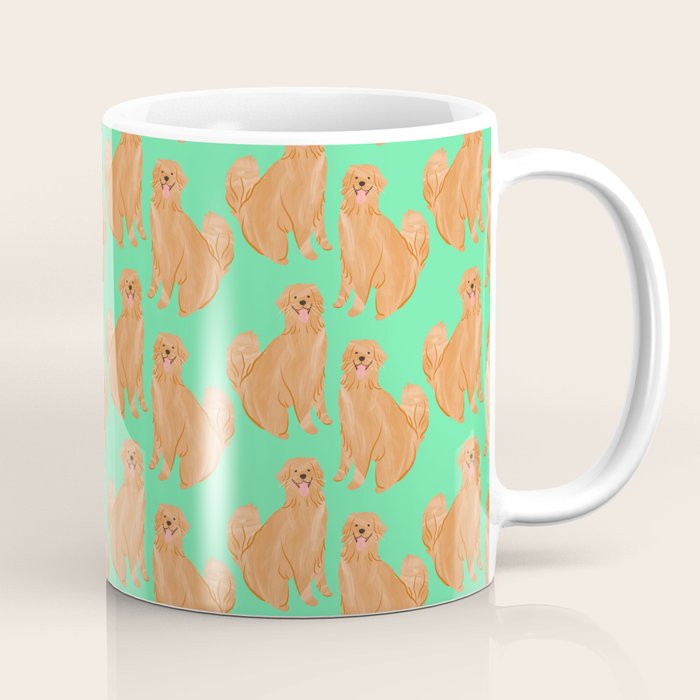 Happy Golden Retriever Coffee Mug Gallery Image 1