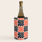 Vintage hippie flower art pattern Wine Chiller Gallery Image 1
