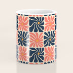Vintage hippie flower art pattern Coffee Mug Gallery Image 4
