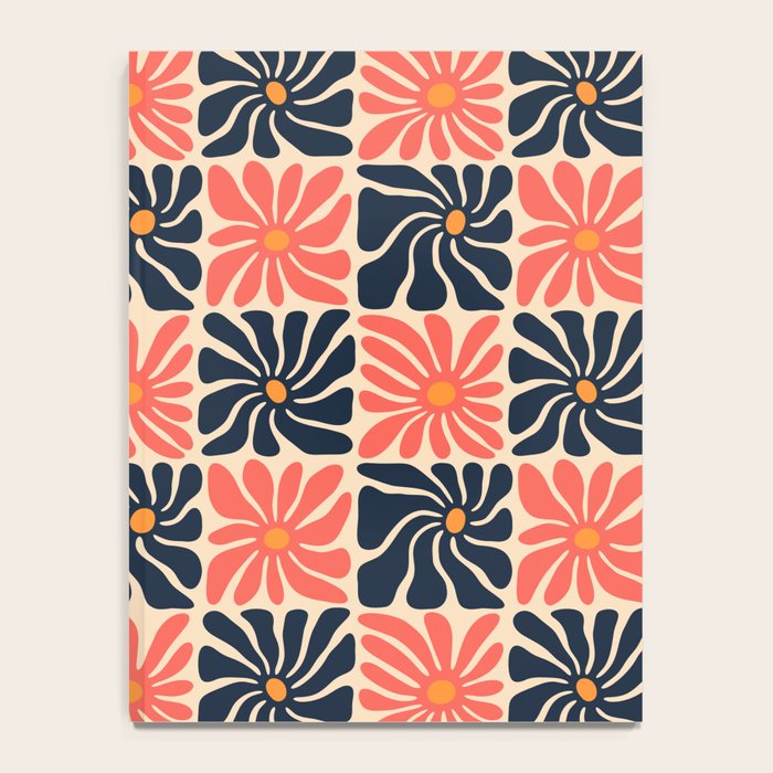 Vintage hippie flower art pattern Notebook Gallery Image 4