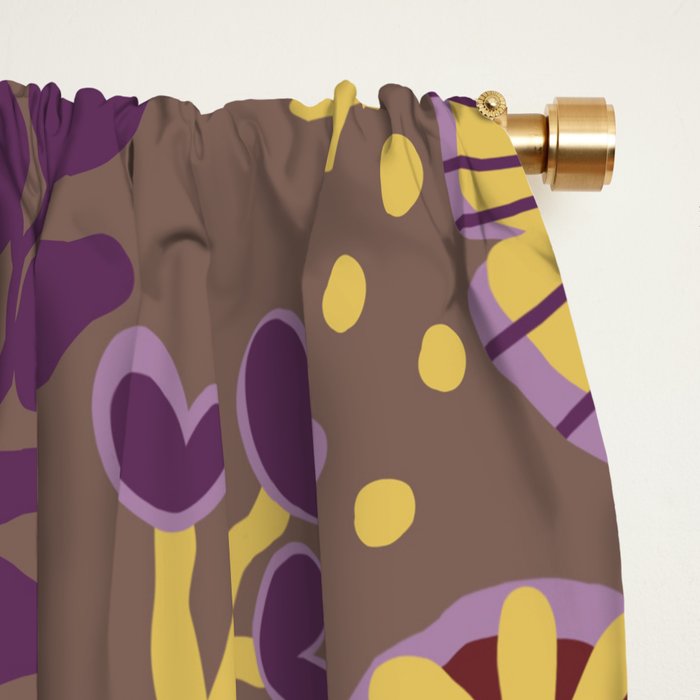 Flowers V Window Curtain Gallery Image 2