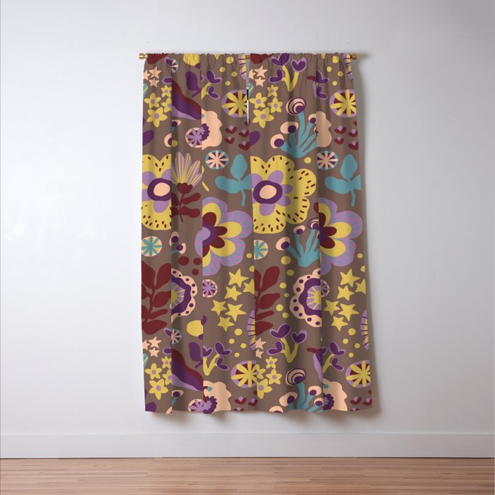 Flowers V Window Curtain Gallery Image 3