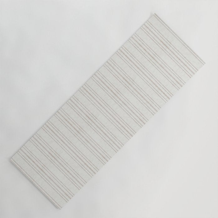 AEGEAN MULTI SIMPLE TICKING STRIPE JUTE Yoga Mat Gallery Image 1