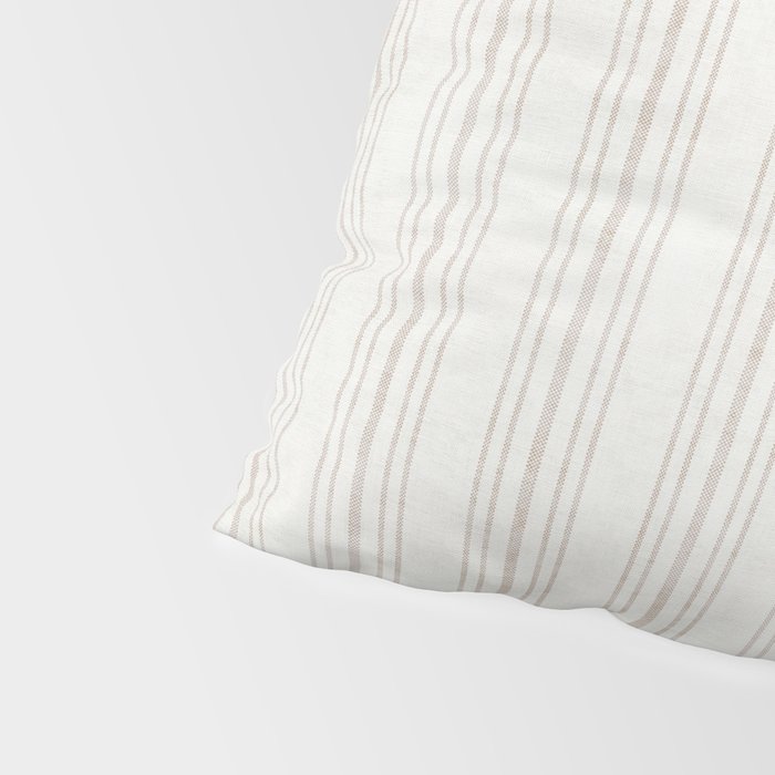 AEGEAN MULTI SIMPLE TICKING STRIPE JUTE Pillow Sham Gallery Image 4