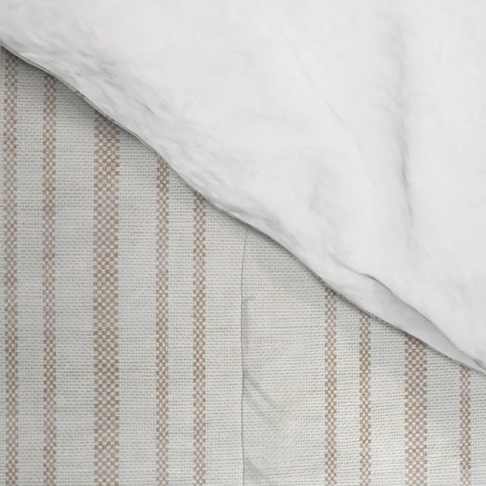 AEGEAN MULTI SIMPLE TICKING STRIPE JUTE Comforter Gallery Image 4