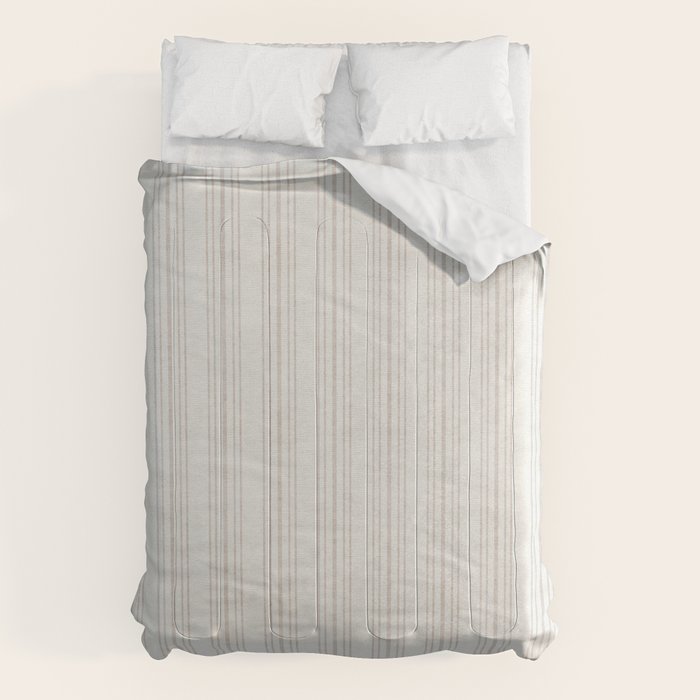 AEGEAN MULTI SIMPLE TICKING STRIPE JUTE Comforter Gallery Image 6