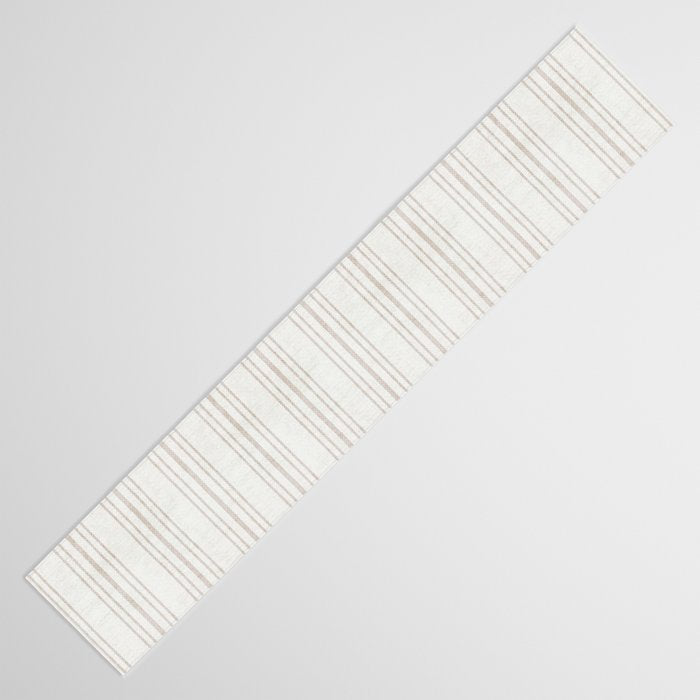 AEGEAN MULTI SIMPLE TICKING STRIPE JUTE Table Runner Gallery Image 3
