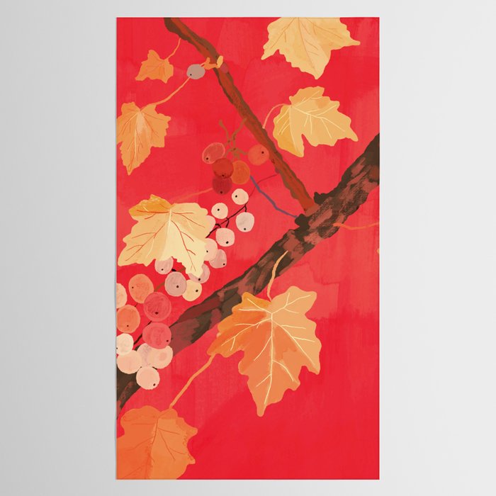 Red Grapevine Tablecloth Gallery Image 2