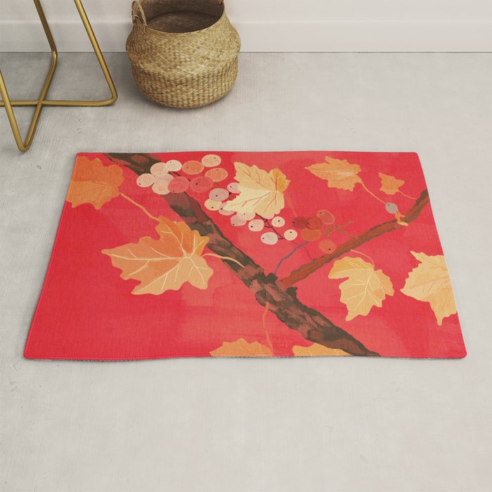Red Grapevine Rug Gallery Image 1