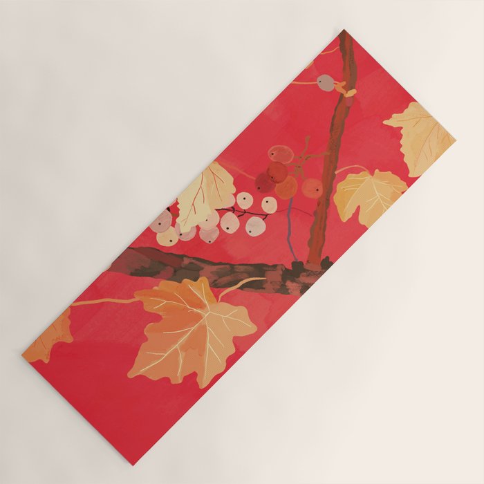 Red Grapevine Yoga Mat Gallery Image 1