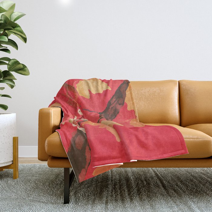 Red Grapevine Throw Blanket Gallery Image 1