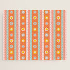 Groovy 70s Flowers & Stripes Jigsaw Puzzle Gallery Image 1